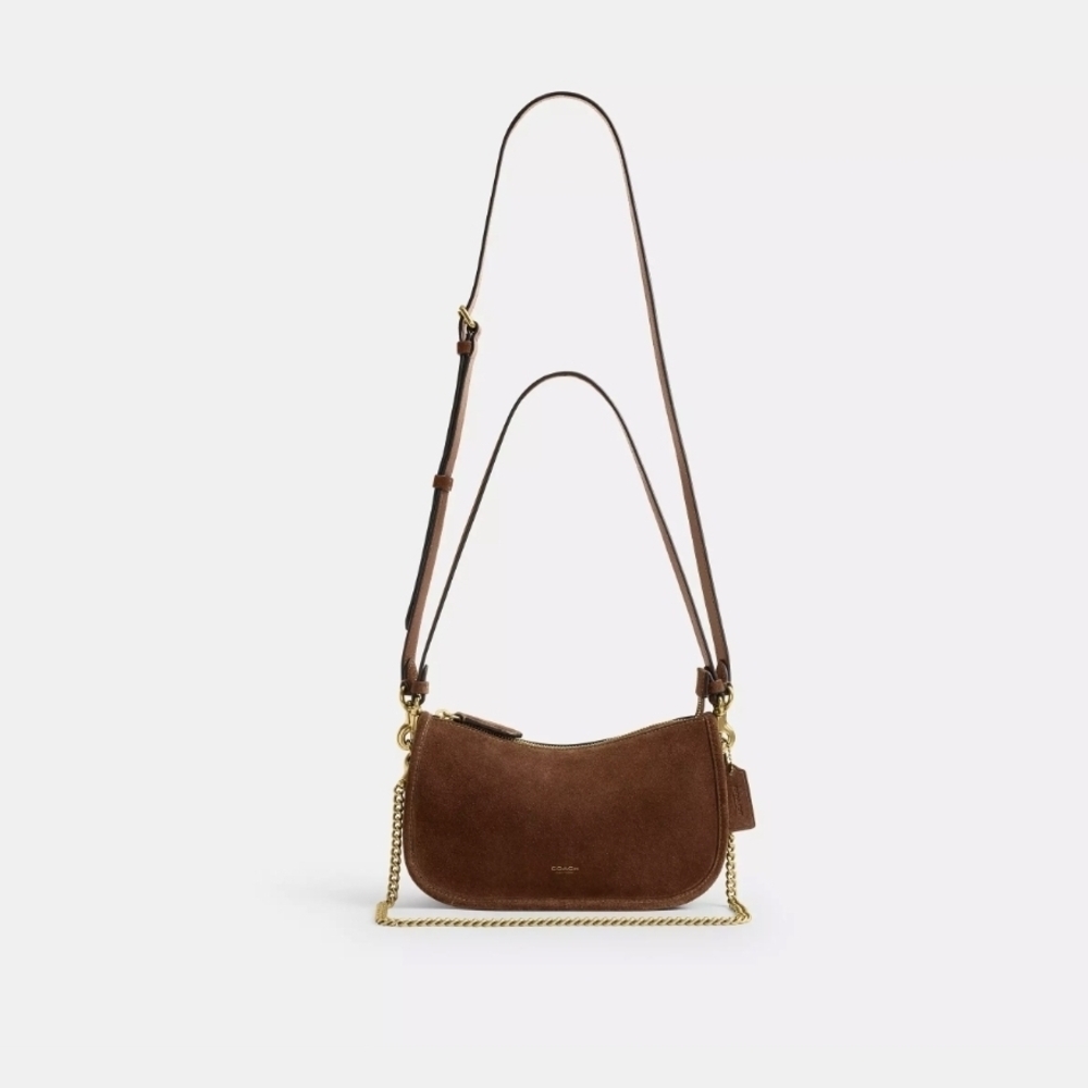 Coach - Waverly Bag - Suede Warm Brown - Picture 3 of 8